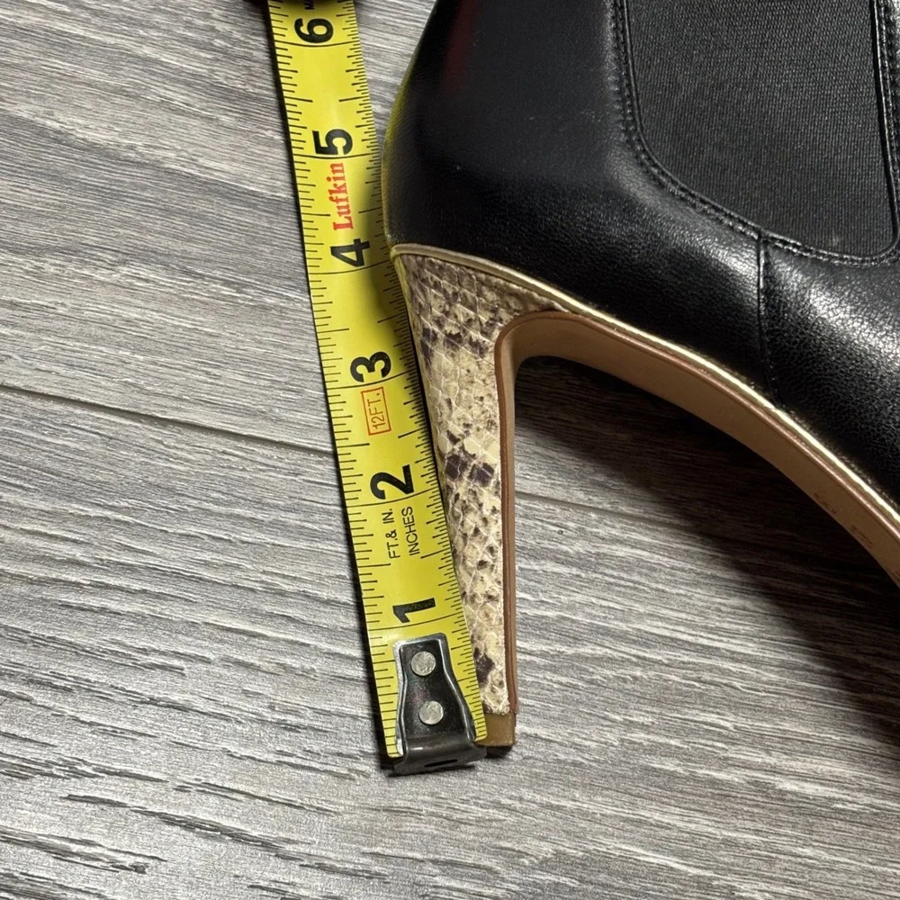 Coach Adrianna‎ Black Leather Peep Toe Bootie 6.5B